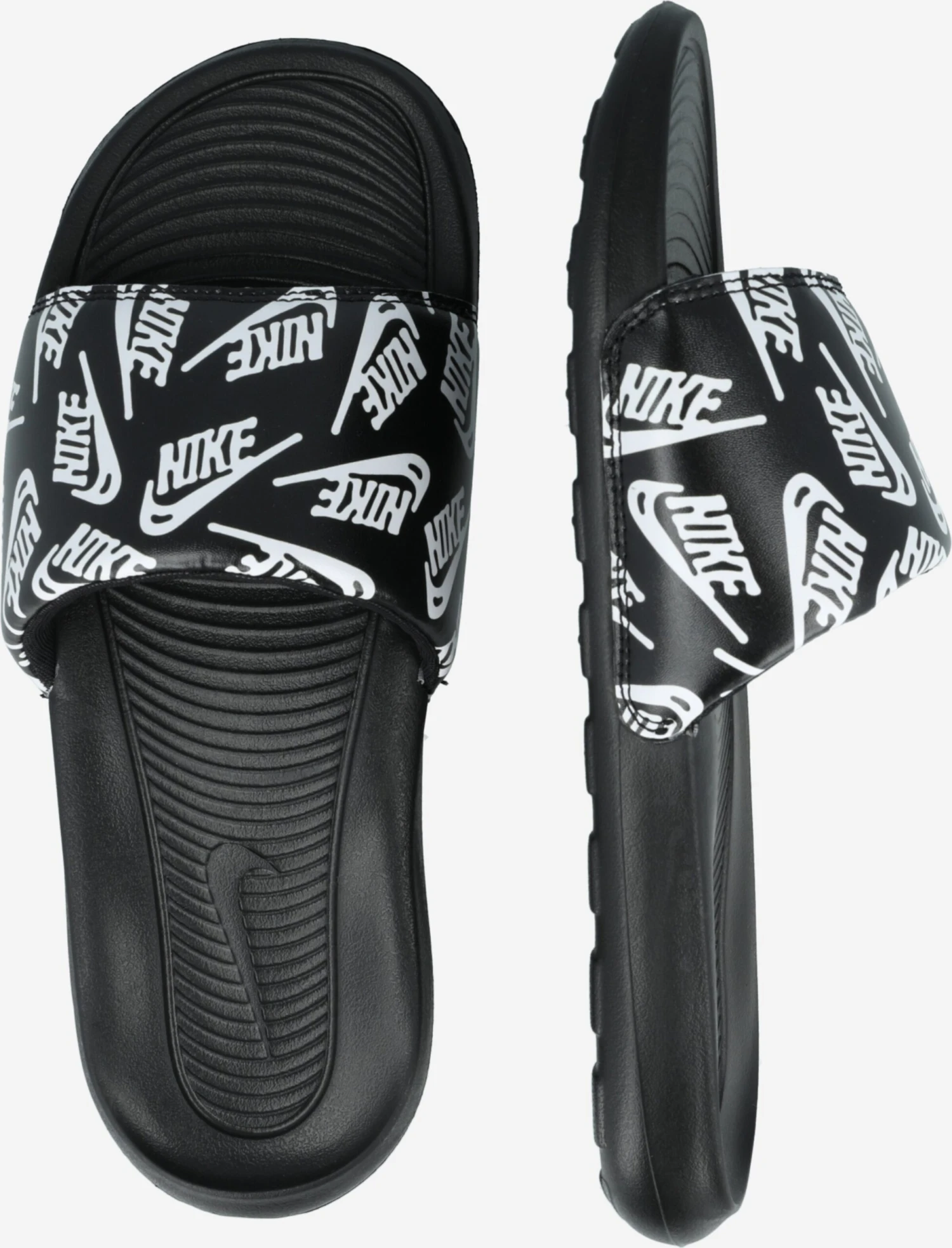 Nike Sportswear Instappers Muiltjes VICTORI ONE SLIDE PRINT Heren Zwart 4 Nike Sportswear Instappers Muiltjes VICTORI ONE SLIDE PRINT Heren Zwart - Afbeelding 2