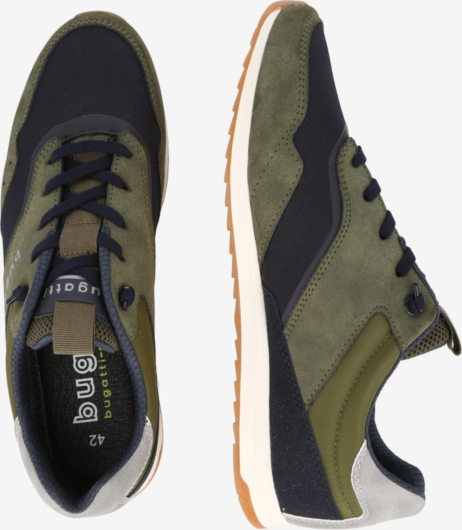 Bugatti Casual Sneakers Sneakers Laag Heren Kaki / Olijfgroen 4 Bugatti Casual Sneakers Sneakers Laag Heren Kaki / Olijfgroen - Afbeelding 2