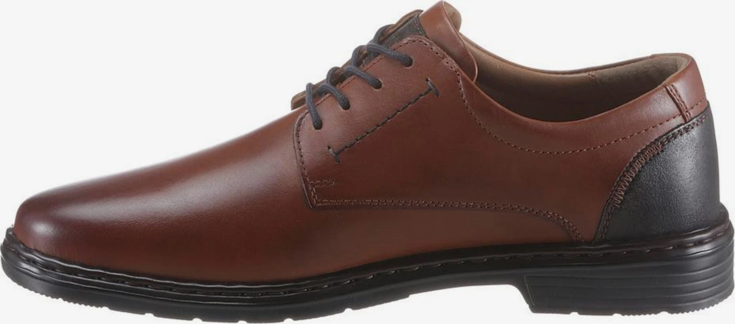Josef Seibel Casual Veterschoenen Veterschoen Alastair Heren Bruin / Cognac 3 Josef Seibel Casual Veterschoenen Veterschoen Alastair Heren Bruin / Cognac
