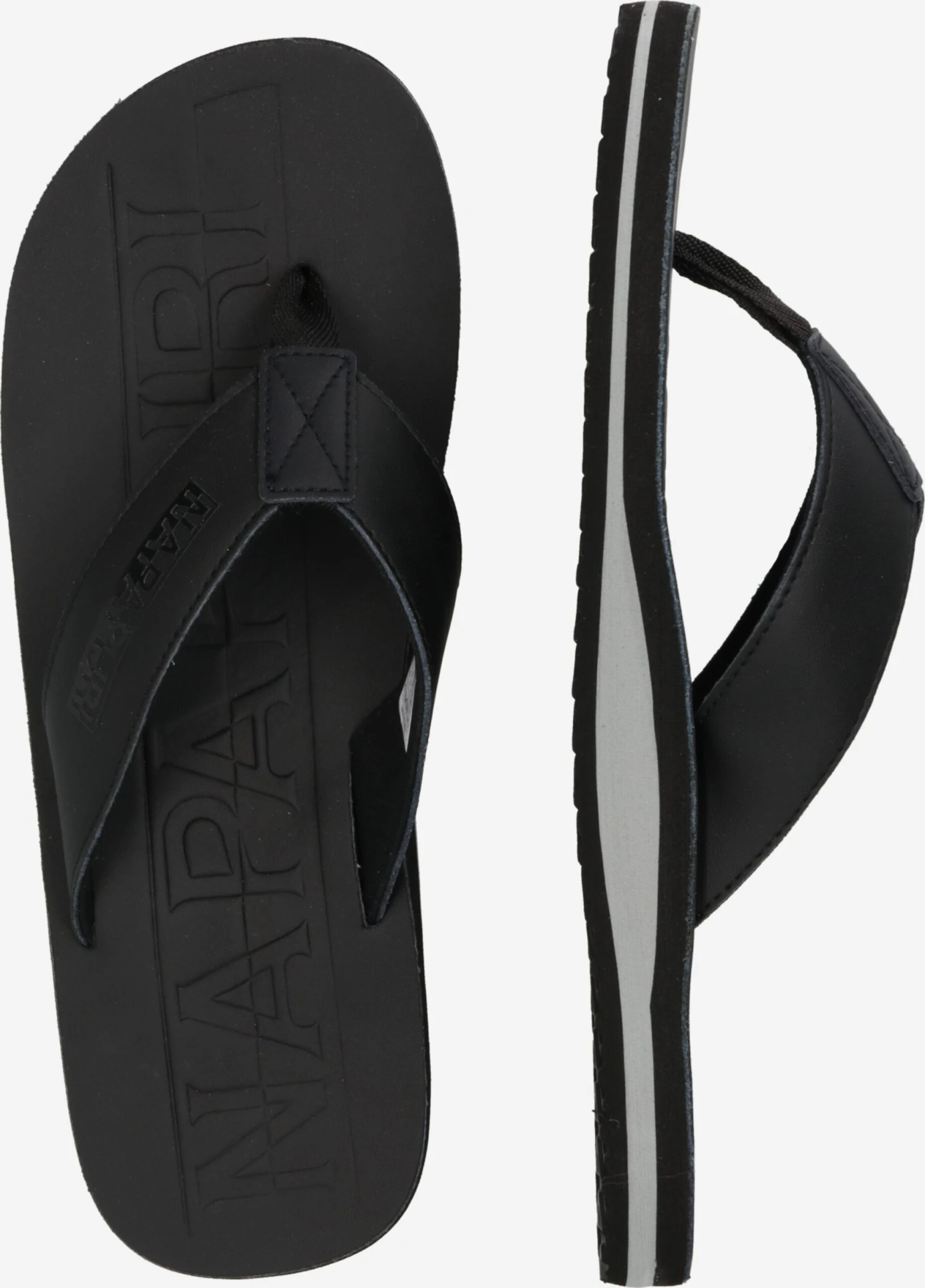 Napapijri Slippers Teenslippers ELM Heren Zwart 4 Napapijri Slippers Teenslippers ELM Heren Zwart - Afbeelding 2