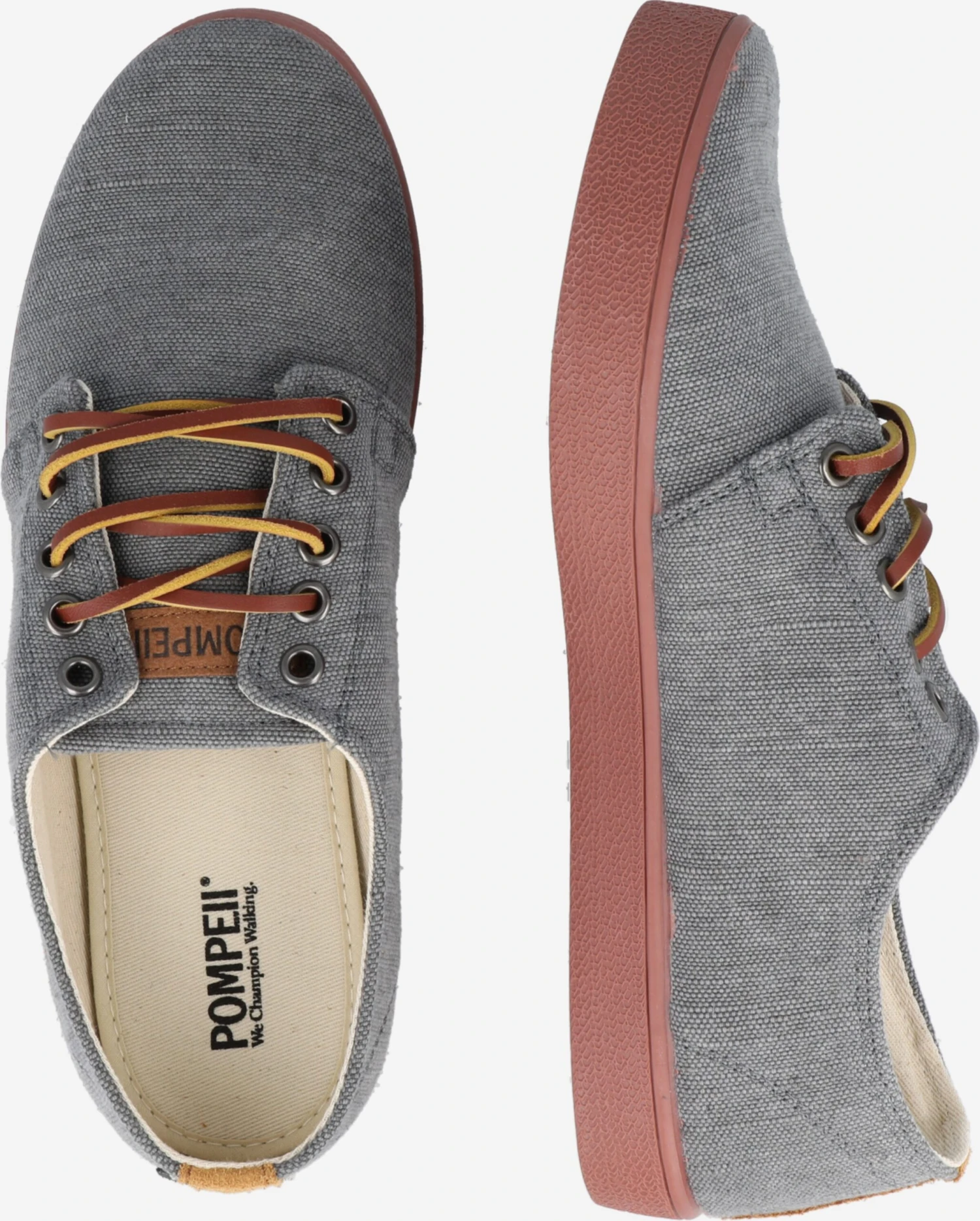 Pompeii Skate Sneakers Sneakers Laag Heren Grijs Gemêleerd 4 Pompeii Skate Sneakers Sneakers Laag Heren Grijs Gemêleerd - Afbeelding 2