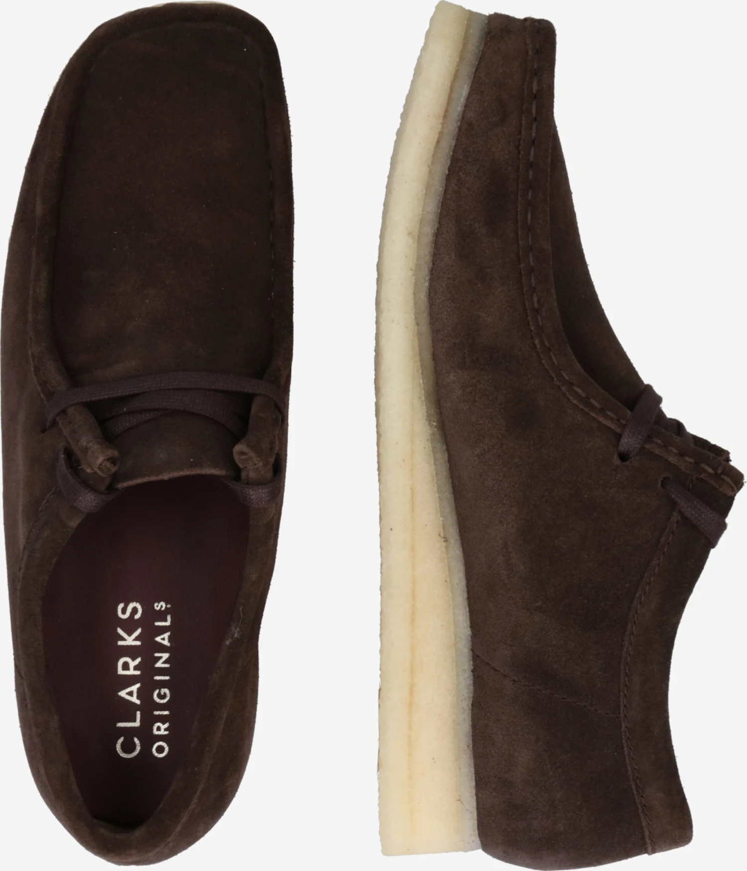 Clarks Originals Casual Veterschoenen Veterschoen Wallabee Heren Donkerbruin 4 Clarks Originals Casual Veterschoenen Veterschoen Wallabee Heren Donkerbruin - Afbeelding 2