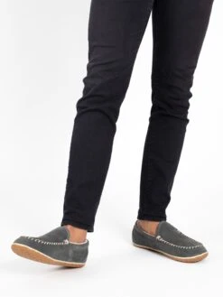 Minnetonka Lage Schoenen Mocassins Tilden Heren Grijs -LLOYD Shoes Shop 72b89c20de00d1720186630ea77c4d6d