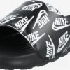 Nike Sportswear Instappers Muiltjes VICTORI ONE SLIDE PRINT Heren Zwart