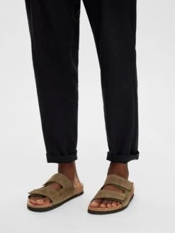 Selected Homme Instappers Muiltjes Bastian Heren Kaki -LLOYD Shoes Shop 8694af451b32050a94b90509b2f8fe24