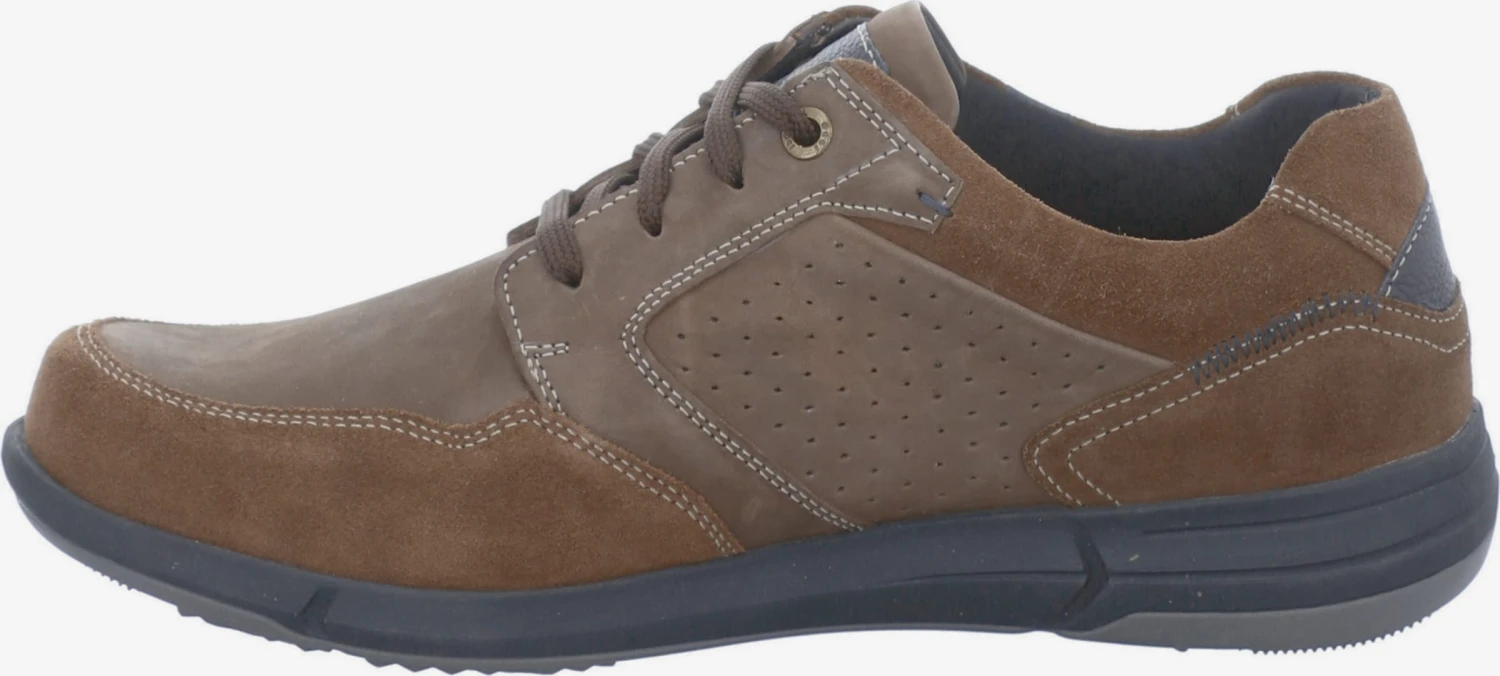 Josef Seibel Casual Veterschoenen Veterschoen Enrico Heren Bruin 4 Josef Seibel Casual Veterschoenen Veterschoen Enrico Heren Bruin - Afbeelding 3