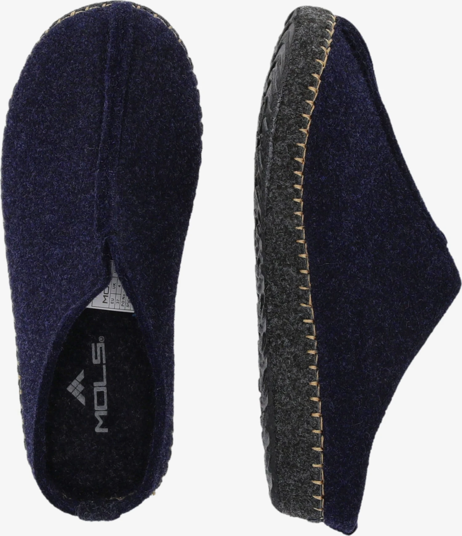 MOLS Pantoffels Huisschoen Seleigh Heren Donkerblauw 9 MOLS Pantoffels Huisschoen Seleigh Heren Donkerblauw - Afbeelding 7