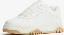 BERSHKA Fashion Sneakers Sneakers Laag Heren Natuurwit