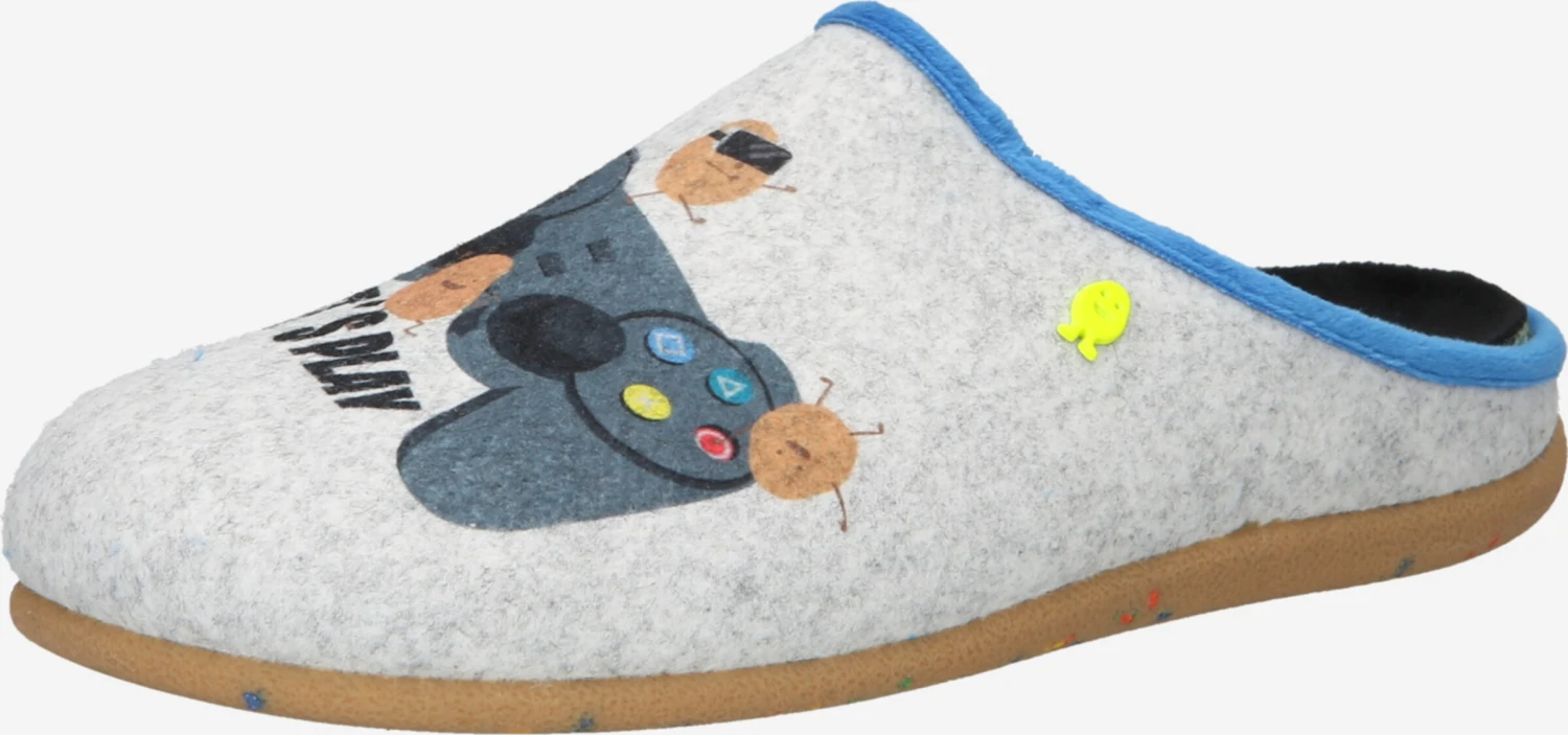 Hot Potatoes Pantoffels Huisschoen SLANEY Heren Grijs 3 Hot Potatoes Pantoffels Huisschoen SLANEY Heren Grijs