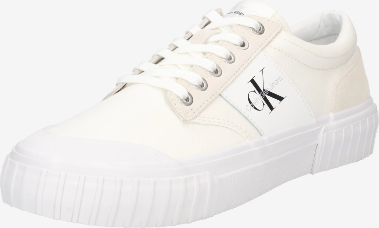 Calvin Klein Jeans Skate Sneakers Sneakers Laag New Skater Heren Offwhite / Wolwit 3 Calvin Klein Jeans Skate Sneakers Sneakers Laag New Skater Heren Offwhite / Wolwit