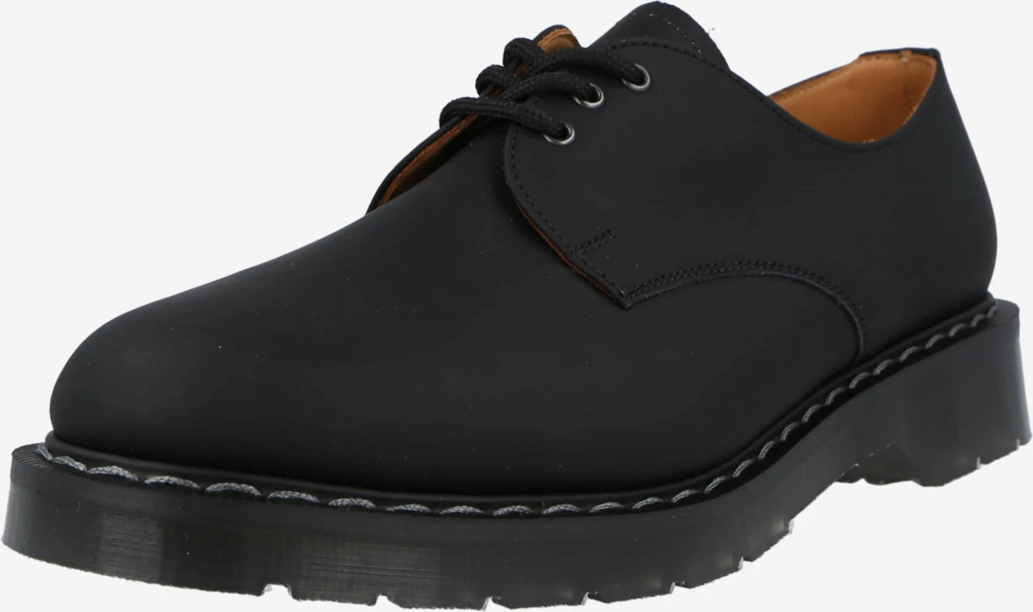 Solovair Casual Veterschoenen Veterschoen Gibson Heren Zwart 3 Solovair Casual Veterschoenen Veterschoen Gibson Heren Zwart
