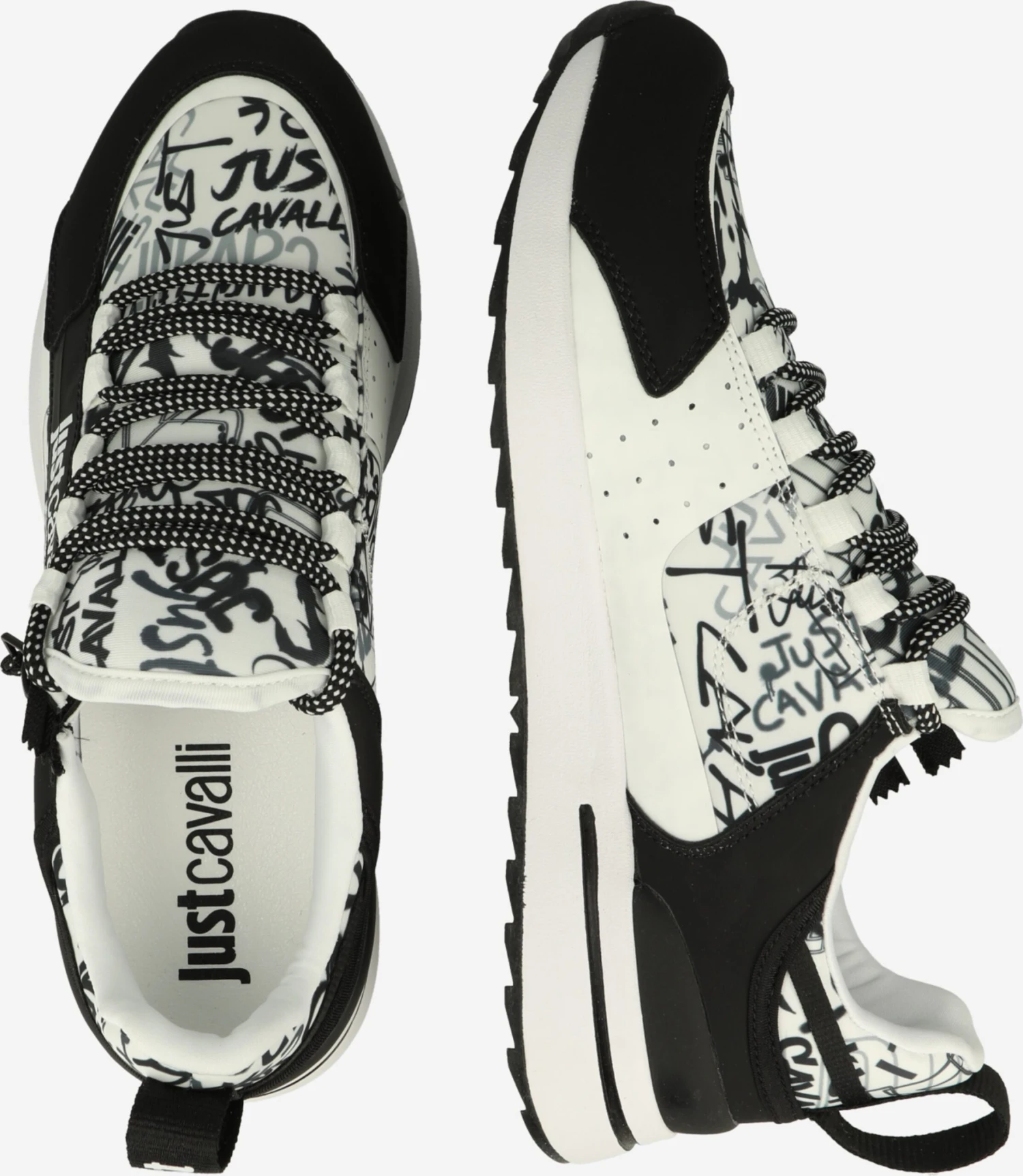 JUST CAVALLI Running Sneakers Sneakers Laag Action Basic Heren Wit 4 JUST CAVALLI Running Sneakers Sneakers Laag Action Basic Heren Wit - Afbeelding 2