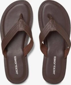 Jack & Jones Slippers Teenslippers Heren Bruin -LLOYD Shoes Shop f64a89d8ca763b11d632b9d24efca345