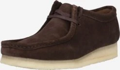Clarks Originals Casual Veterschoenen Veterschoen Wallabee Heren Donkerbruin